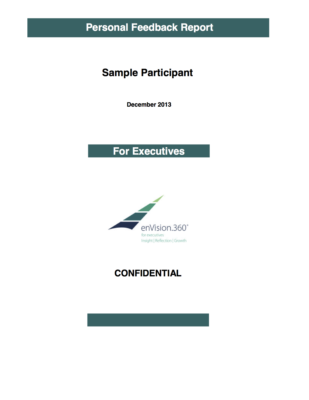 enVision.360 Sample Executive Report